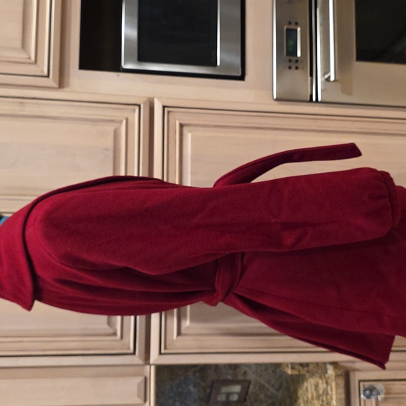 Calvin Klein Wool Blend Red Coat - SZ 8 - Picture 6 of 13